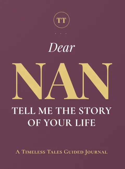 Dear Nan, Tell Me the Story of Your Life — guided memory journal cover
